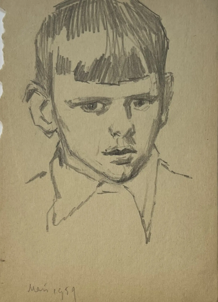 «Май 1959», Васильев Анатолий Ильич, художник, купить картину, купить, работы, аукцион, графика, галерея ОПХ, Bidspirit, бидспирит, магазин