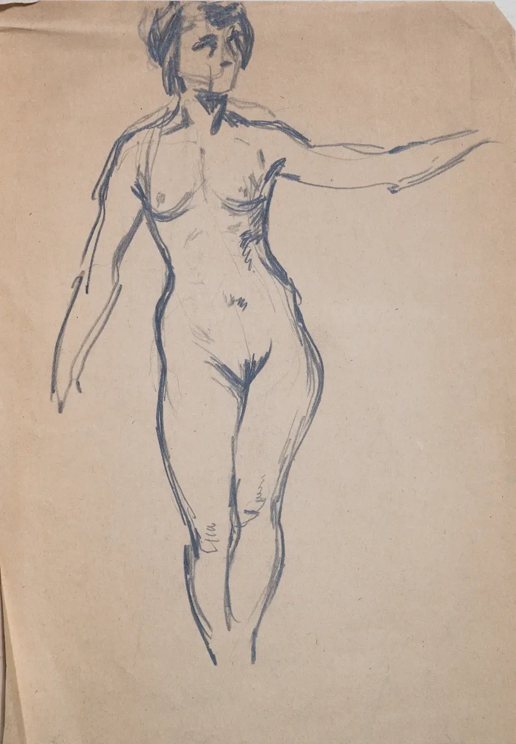 «Натурщица», 1959 г., Васильев Анатолий Ильич, художник, купить картину.