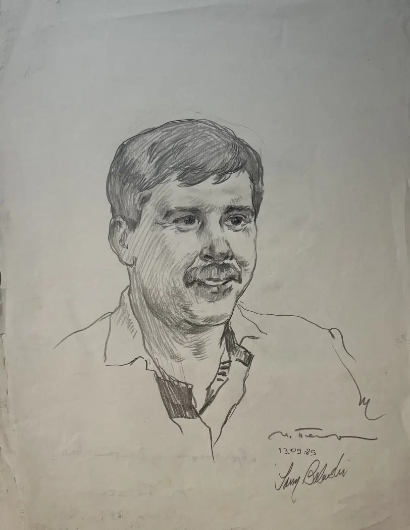 «Автогонщик из Дейтона-Бич», Пентешин Иван Мильевич, художник, купить картину