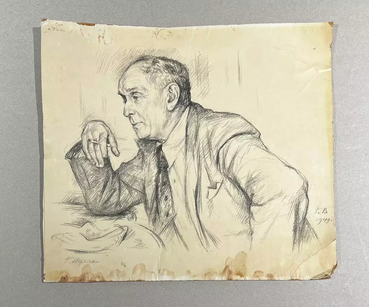 «Портрет Самуил Борисович Рысс», Верейский Георгий Семёнович, художник, купить картину