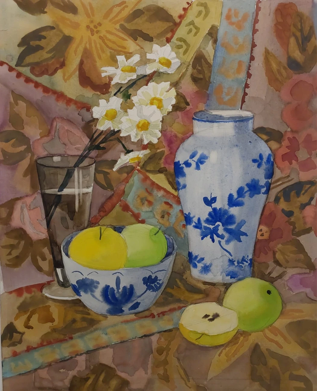 «Натюрморт с ромашками», Мухранов Н.А.