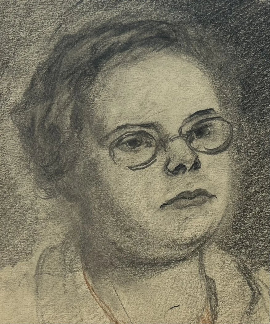 «Рисовал в больнице Мечникова в 1945 году», Васильев Анатолий Ильич, художник, купить картину, купить, работы, аукцион, графика, галерея ОПХ, Bidspirit, бидспирит, магазин