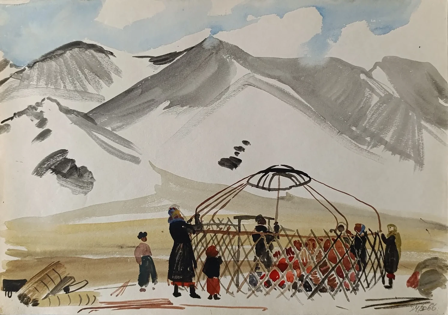 «Памир. Установка юрты» Капустина Т.П.