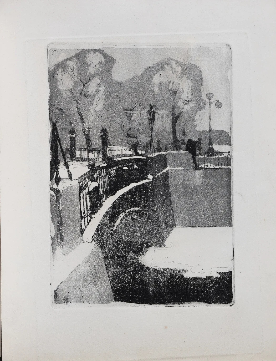 «Портрет женщина/Мост», Н.Х., художник, купить картину.
