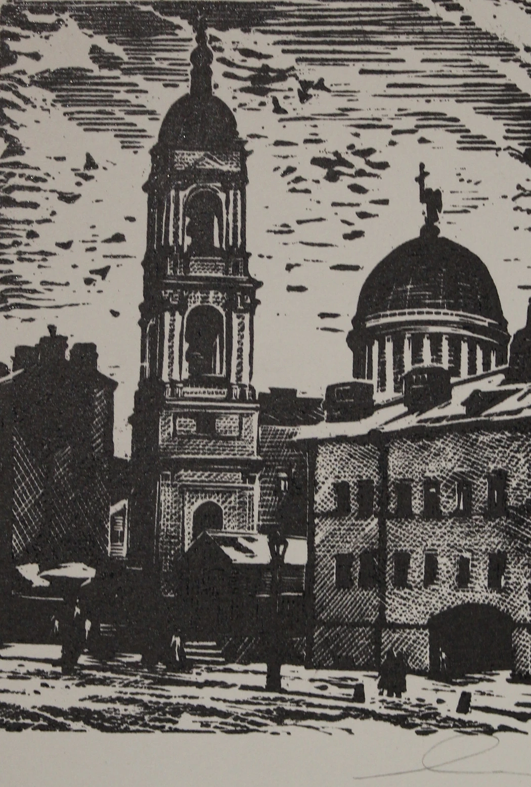 «Храм», Ушин А.А., художник, купить картину, купить, работы, аукцион, графика, галерея ОПХ, Bidspirit, бидспирит, магазин
