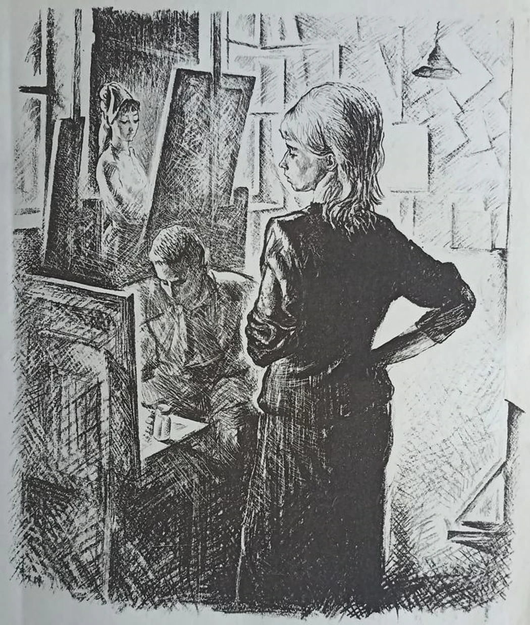 «В мастерской. Портрет» Шкурко В.П.