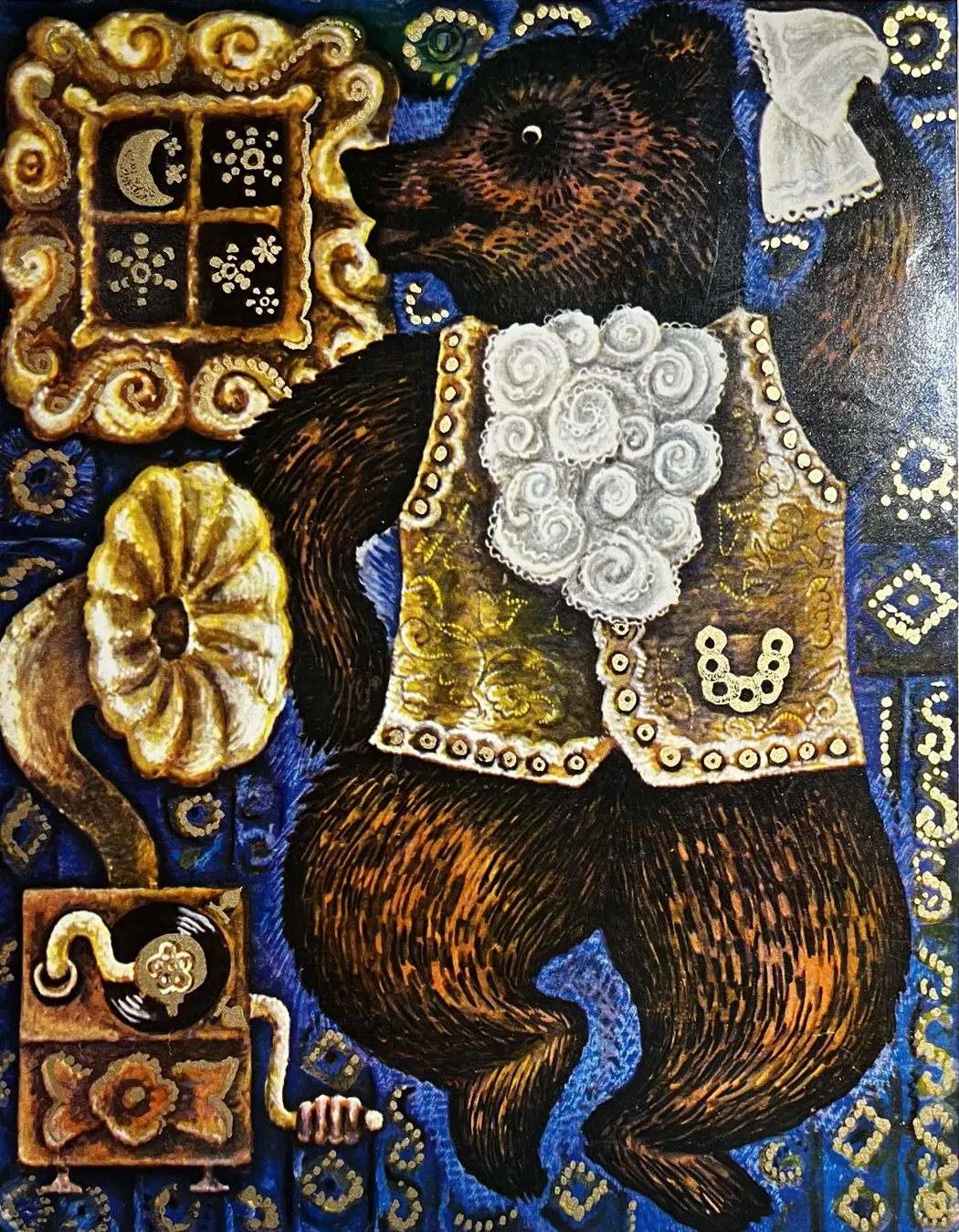 «Мишка Косолапый», Бородин Игорь Георгиевич, художник, купить картину, купить, работу, графика, эскизы, аукцион, галерея ОПХ, фантики, выставка "Полезные сладости" Игоря Бородина, бидспирит, Bidspirit