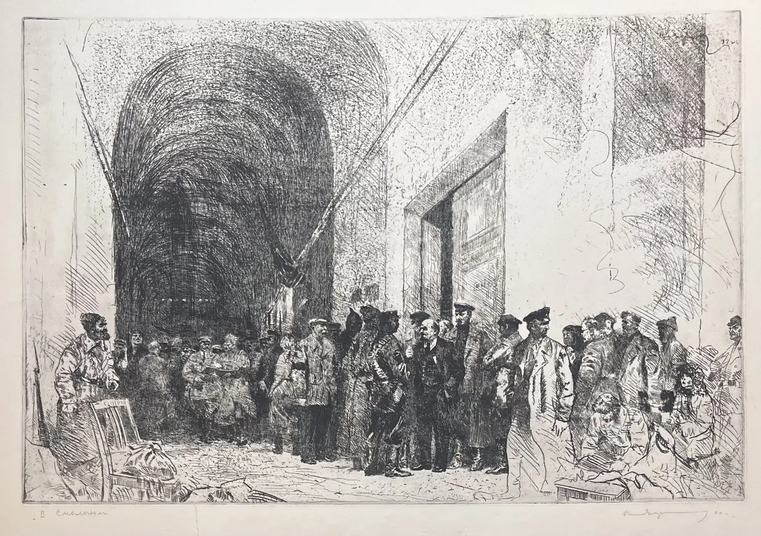 «В Смольном», Варлен Пен, художник, купить картину.