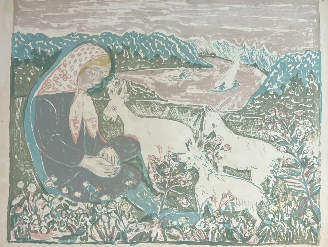 «На лугу», Айзенштадт Елизавета Ефимовна, художник, купить картину.
