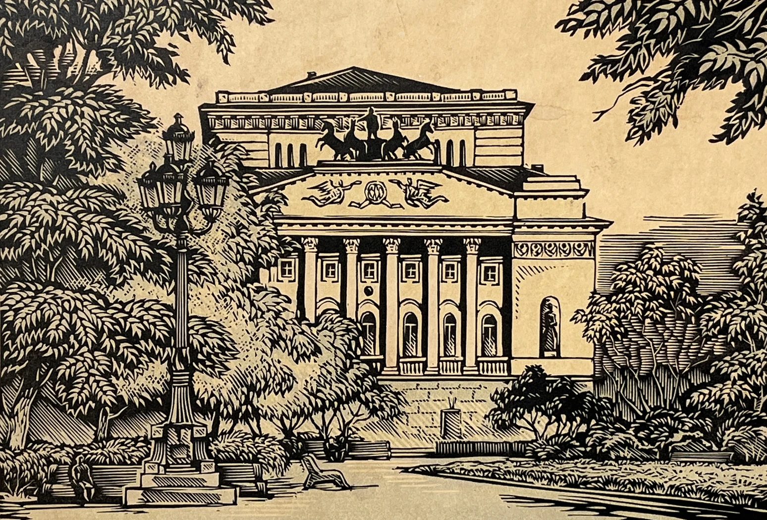 «Пушкинский театр», Ракицкий Борис Романович, художник, купить картину