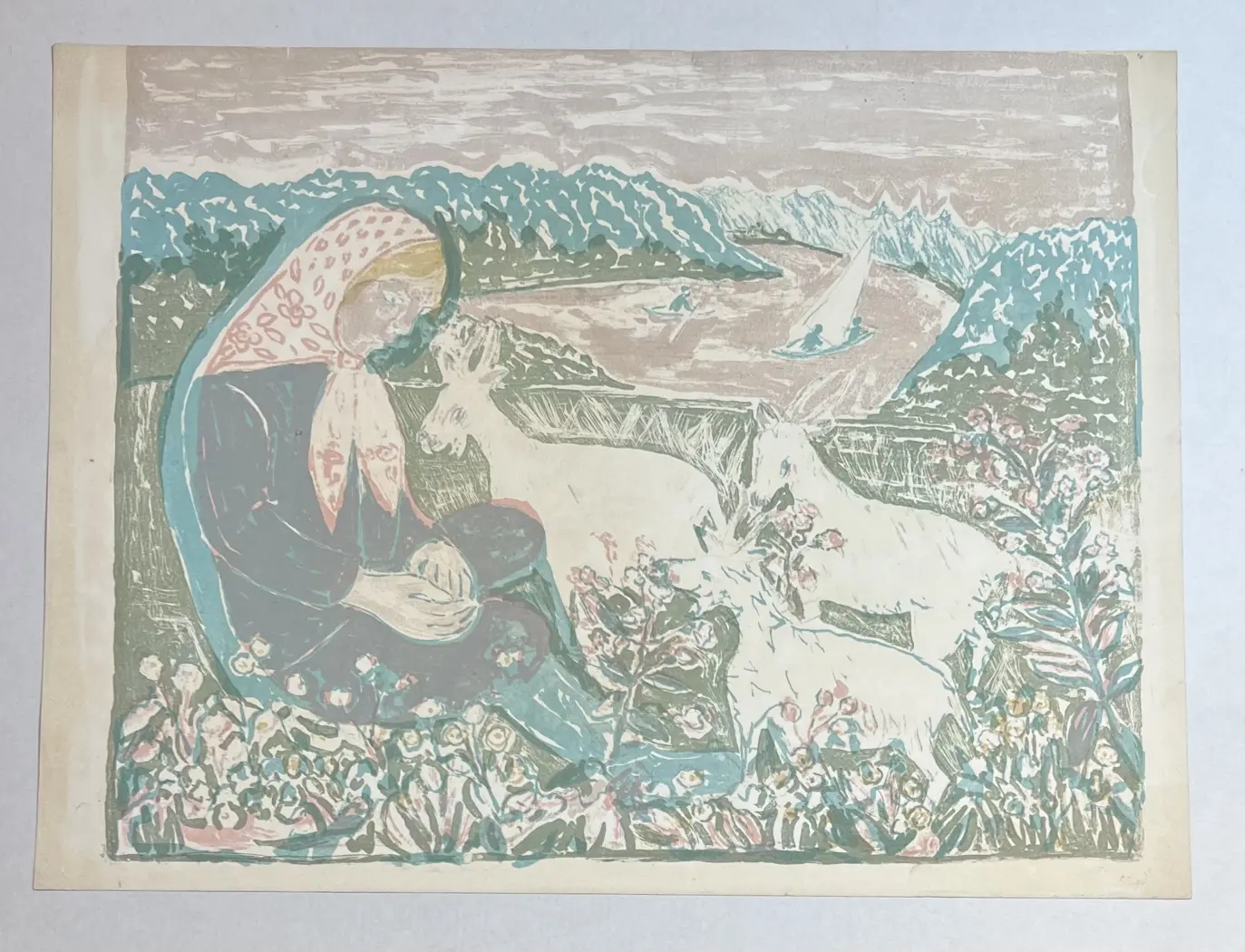 «На лугу», Айзенштадт Елизавета Ефимовна, художник, купить картину.