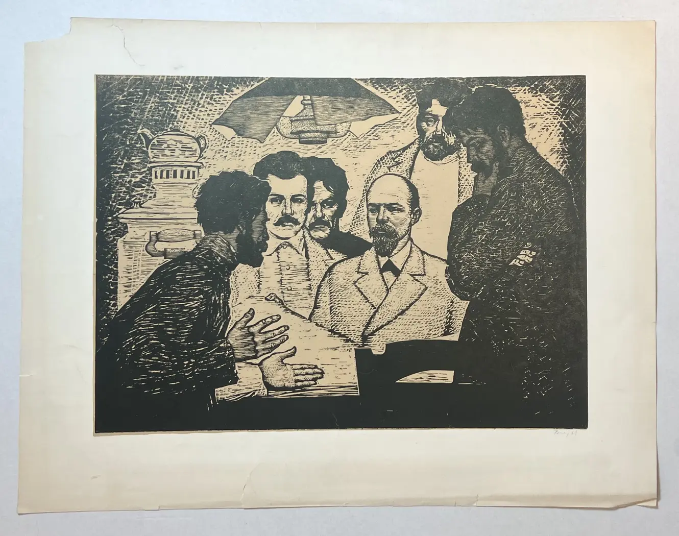 «В.И.Ленин», Вальцефер Виктор Александрович, художник, купить картину.