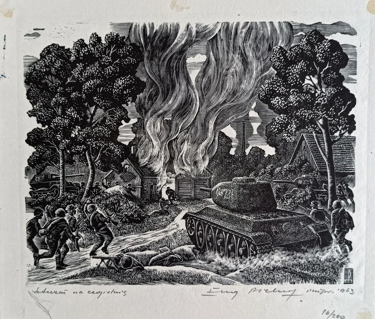 «День шестой, штурм кирпичного завода» Eugeniusz Pichell