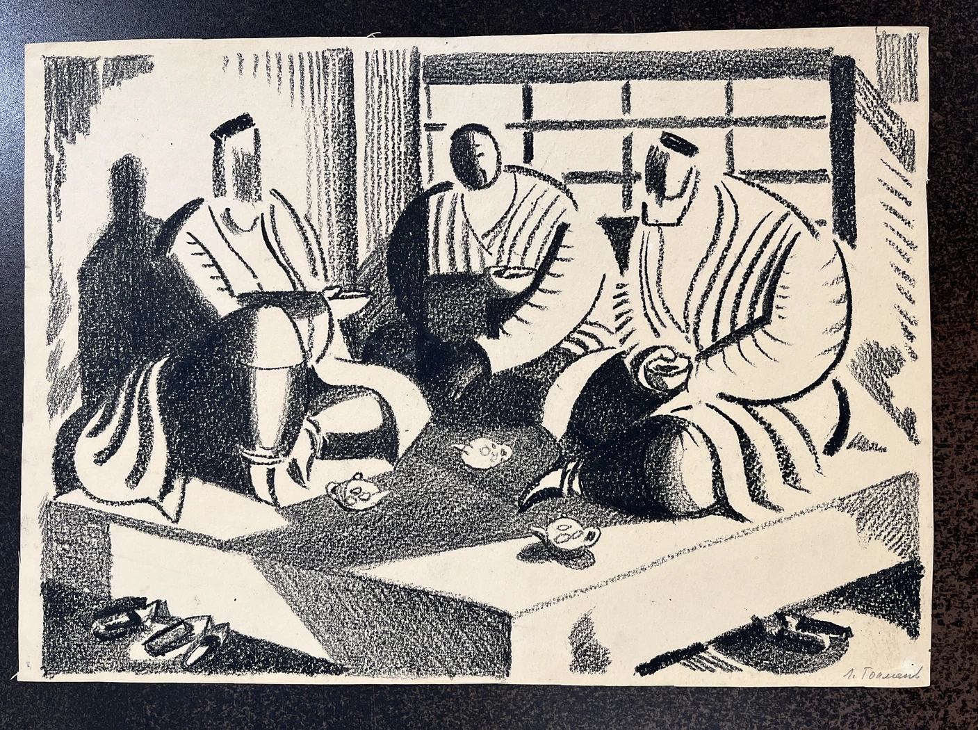 «В чайхане», Токмаков Л.А., художник, купить картину