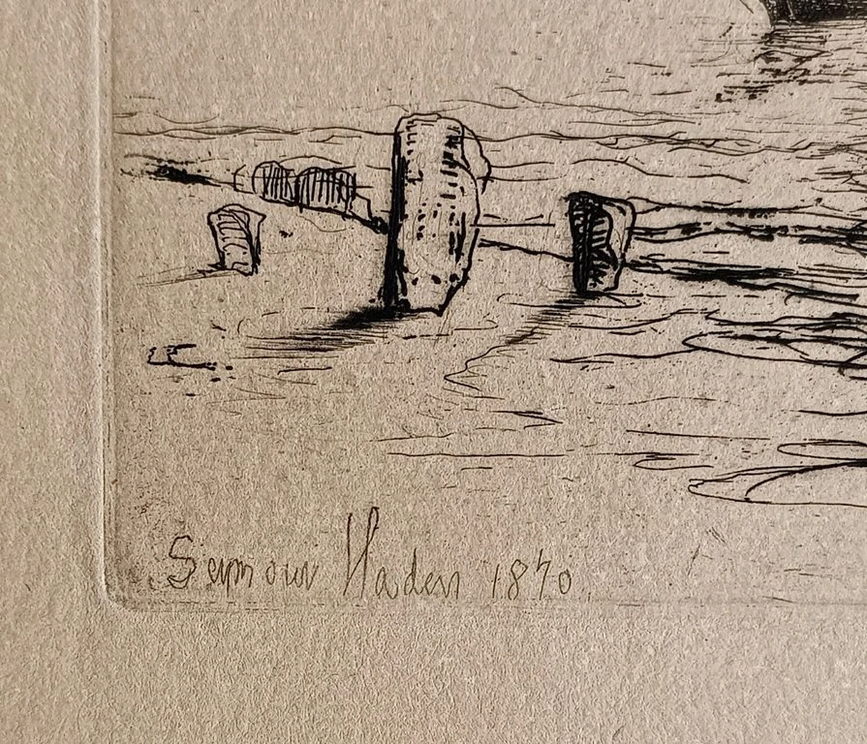 «Бриг на якоре» Francis Seymour Haden