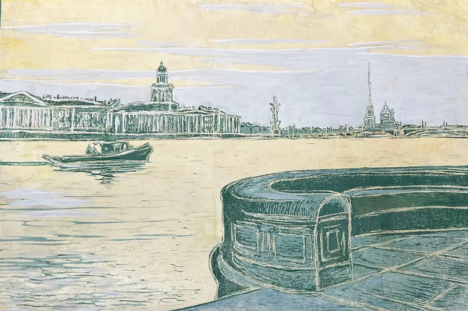 «Белые ночи», Слыщенко Виктор Сергеевич, художник, купить картину, 1960 г.