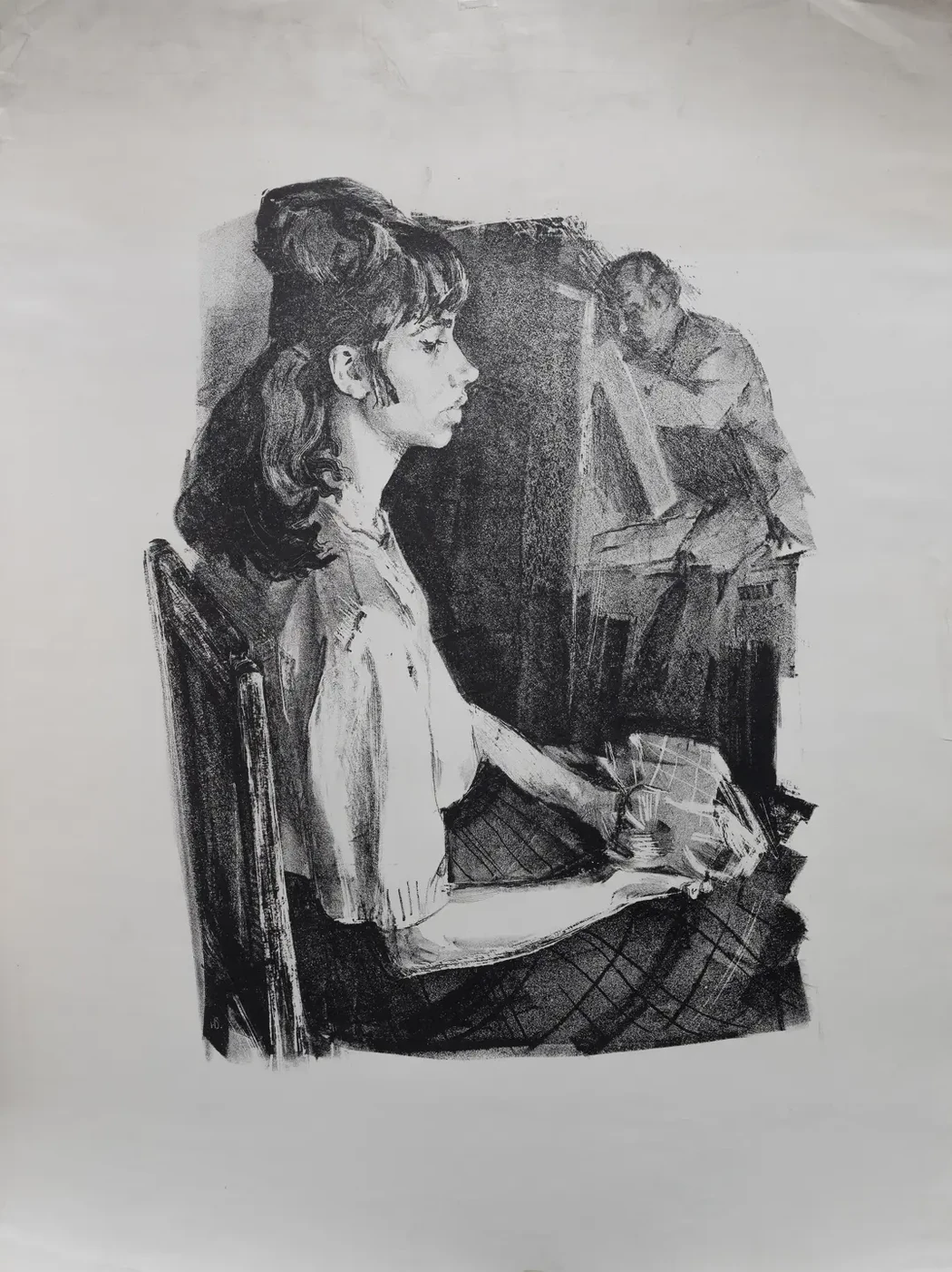 «Женский портрет», Н.Х., художник, купить картину.