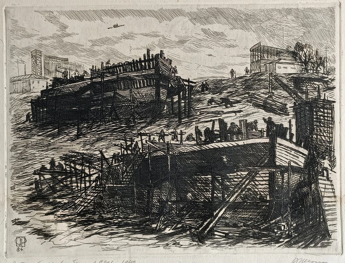 «Строительство барж в Сясь 1942 г.» Тупикин Р.Ф.