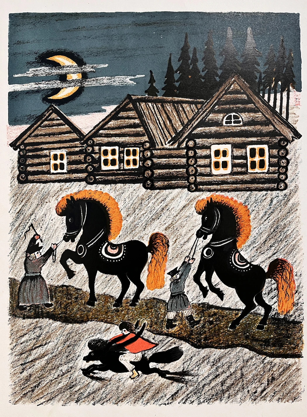 «Конек-горбунок», Васнецов Ю.А., художник, картина, графика, купить картину