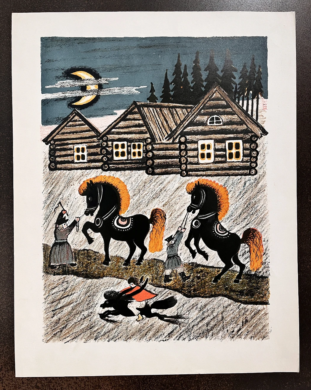 «Конек-горбунок», Васнецов Ю.А., художник, картина, графика, купить картину