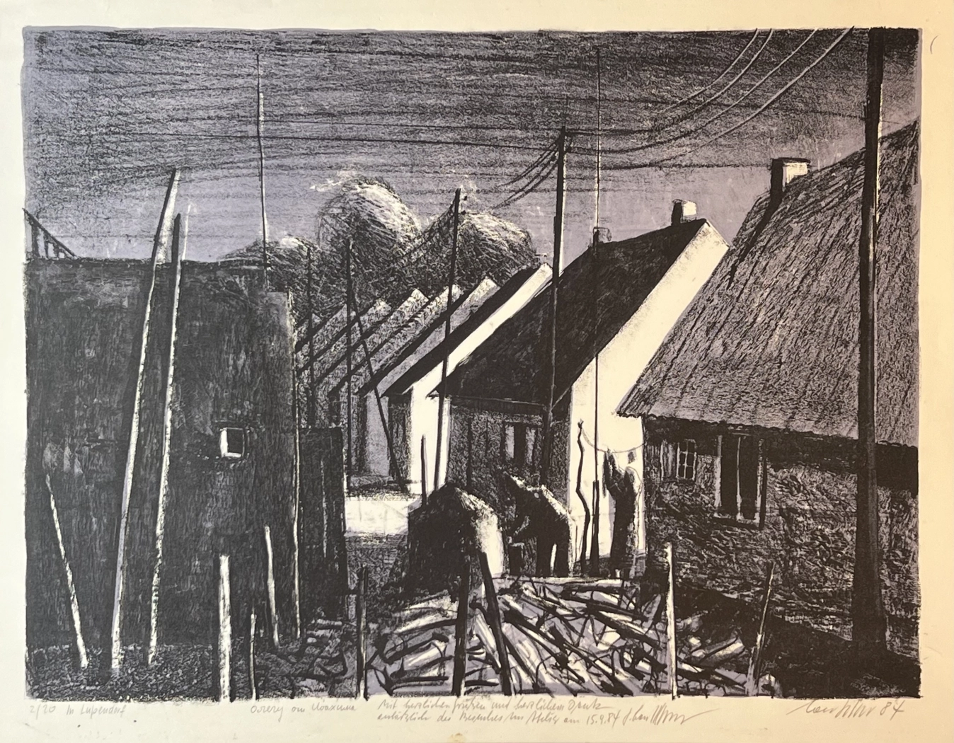 «In Lupendorf», художник, купить картину, купить, работы, графика, галерея ОПХ, аукцион