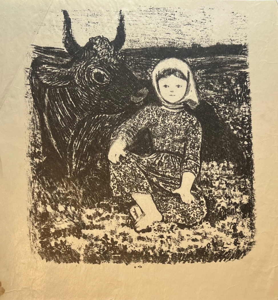 «Крошечка Ховрошечка», Якобсон Александра Николаевна, картина, литография, купить картину, купить, работы, галерея ОПХ