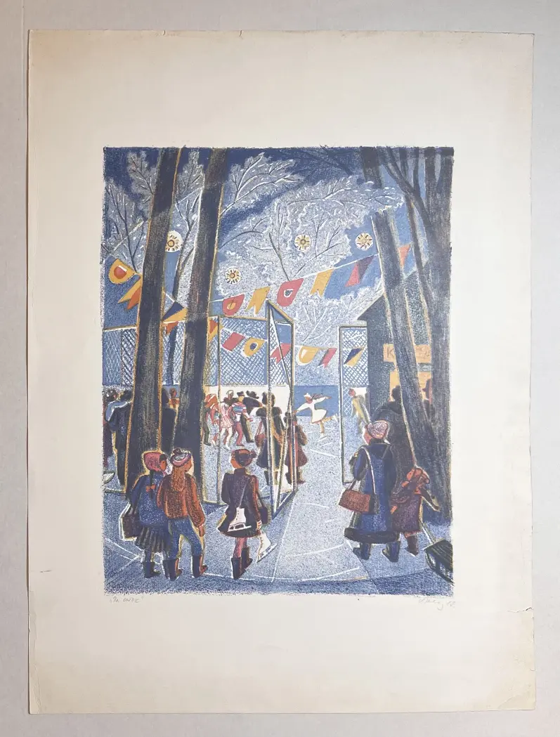 «На каток», Давыдова Ольга Абовна, художник, купить картину.