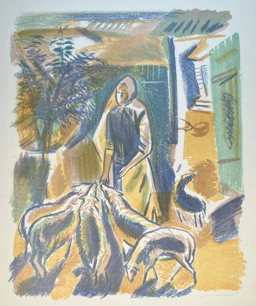 «Кормит скот», Зиннатова Рамзия Шайдиевна, художник, купить картину.