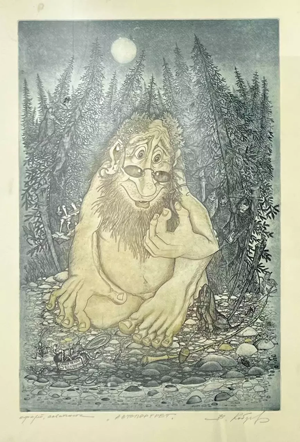 «Автопортрет», Кобзев Виктор Викторович, художник, живопись, графика, выставка, галерея ОПХ, выставка «Автопортреты» – XXVIII Международного фестиваля искусств «Сергей Осколков и его друзья»
