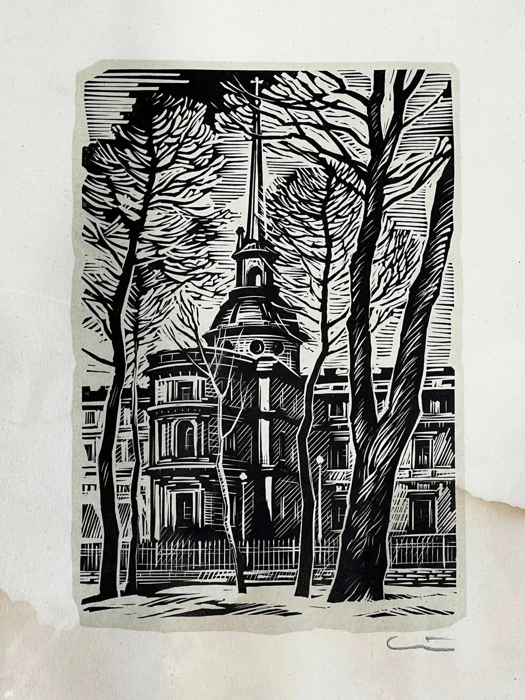 «Санкт-Петербург», Ушин Андрей Алексеевич, художник, купить картину, купить, работы, аукцион, графика, галерея ОПХ, Bidspirit, бидспирит, магазин