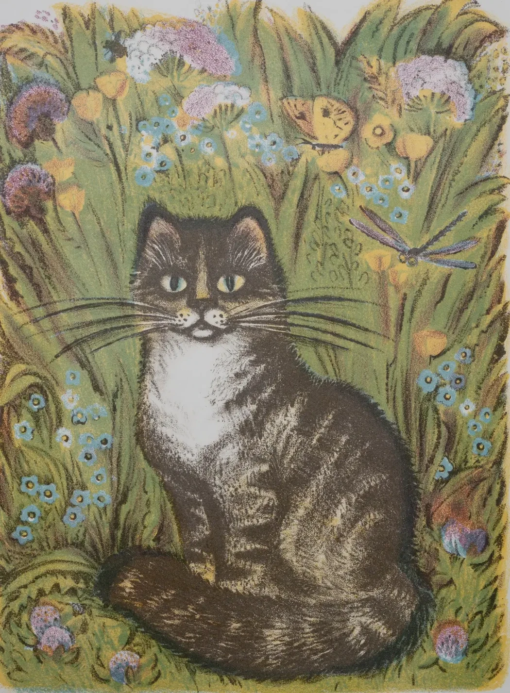 «Кот», 1986 г., Эскараева Людмила Колдоровна, художник, купить картину.