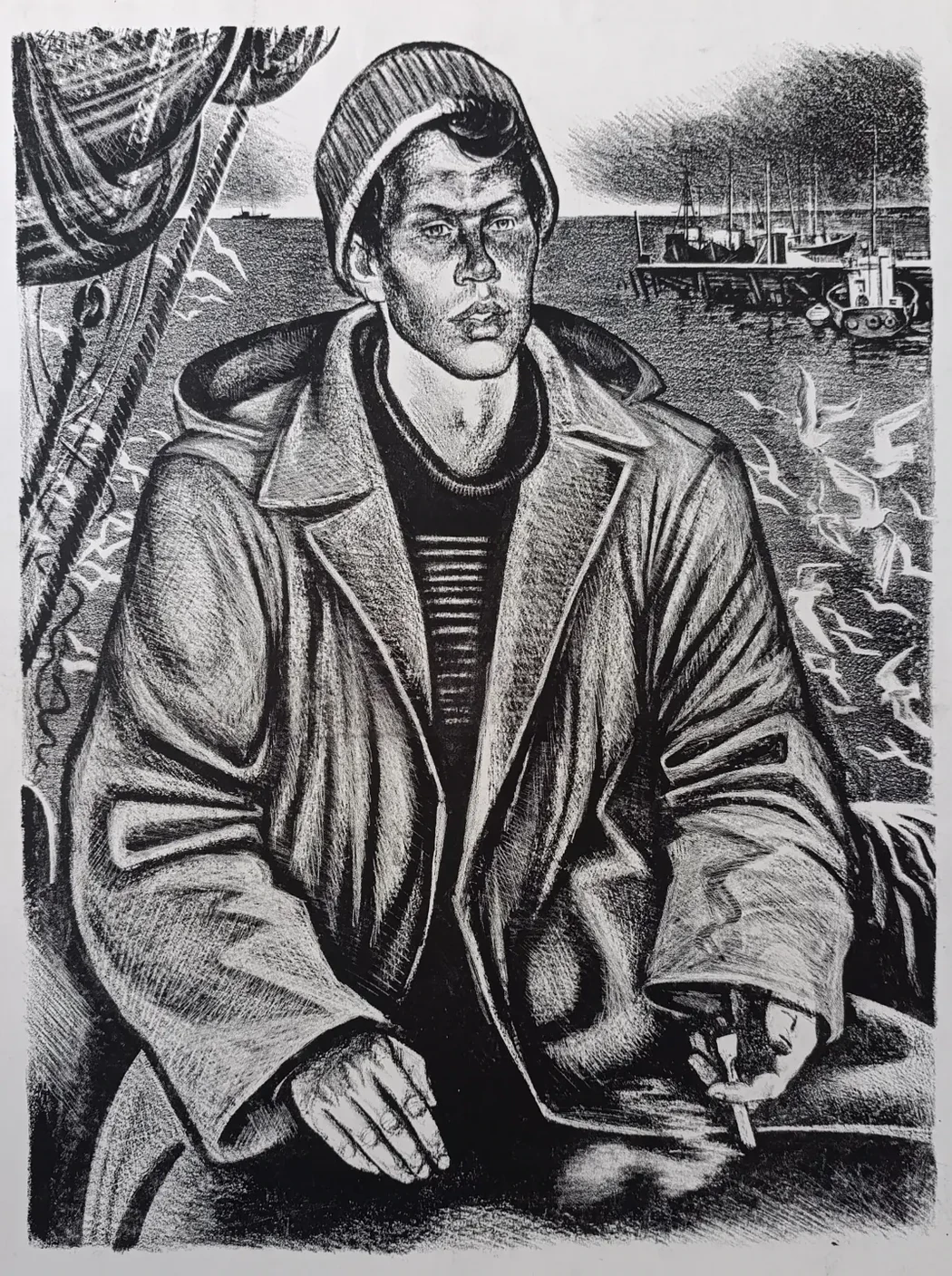 «Рыбак. Перекур» Лебедев В.А.