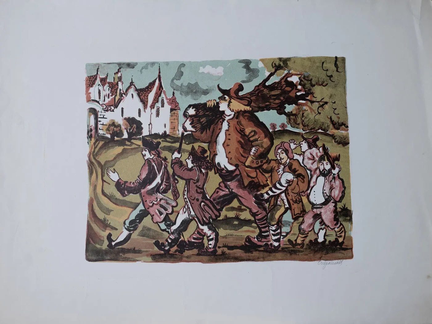 «Шестеро весь свет обойдут», 1981 г., Сперанская Елена Сергеевна, художник, купить картину
