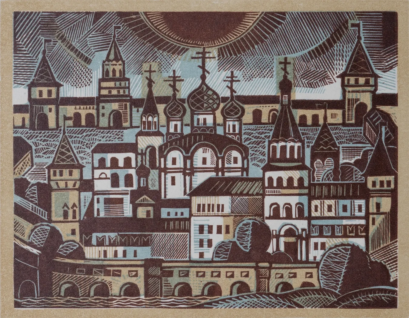 «Кострома. Игнатьевский монастырь», Кофанов Николай Ильич, художник, купить картину.