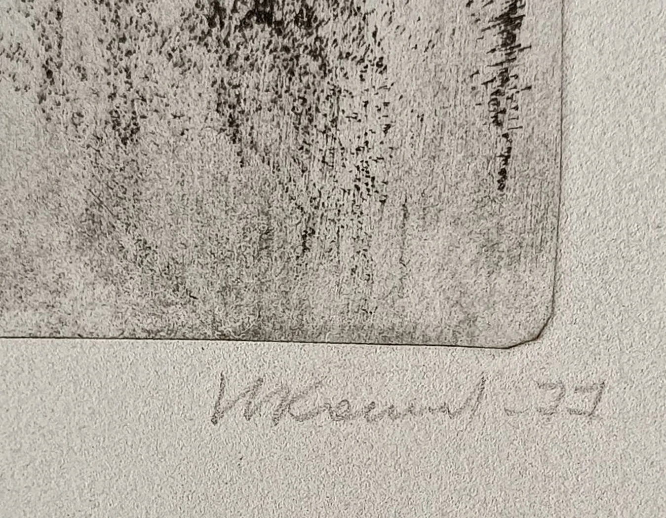 Женский портрет, Кошельков Н.А., бумага, литография, 9x12.5 см, лист: 18.5х12 см, 1977