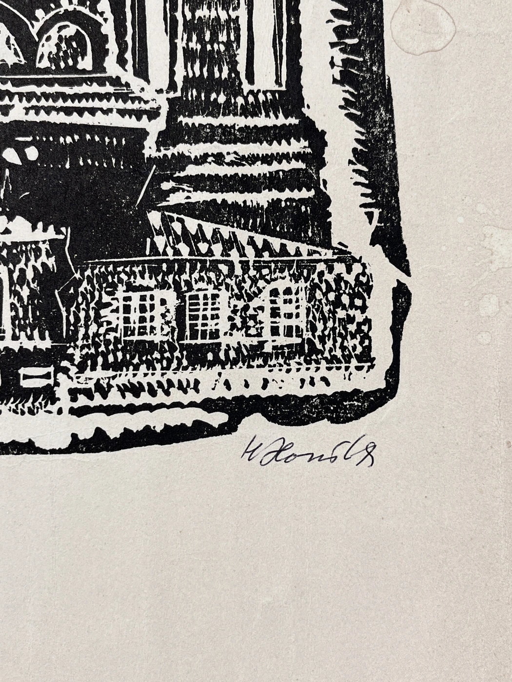 «Красная площадь. Храм Василия Блаженного», Хотемова Нонна Георгиевна, художник, купить картину, купить, работы, аукцион, графика, галерея ОПХ, Bidspirit, бидспирит, магазин