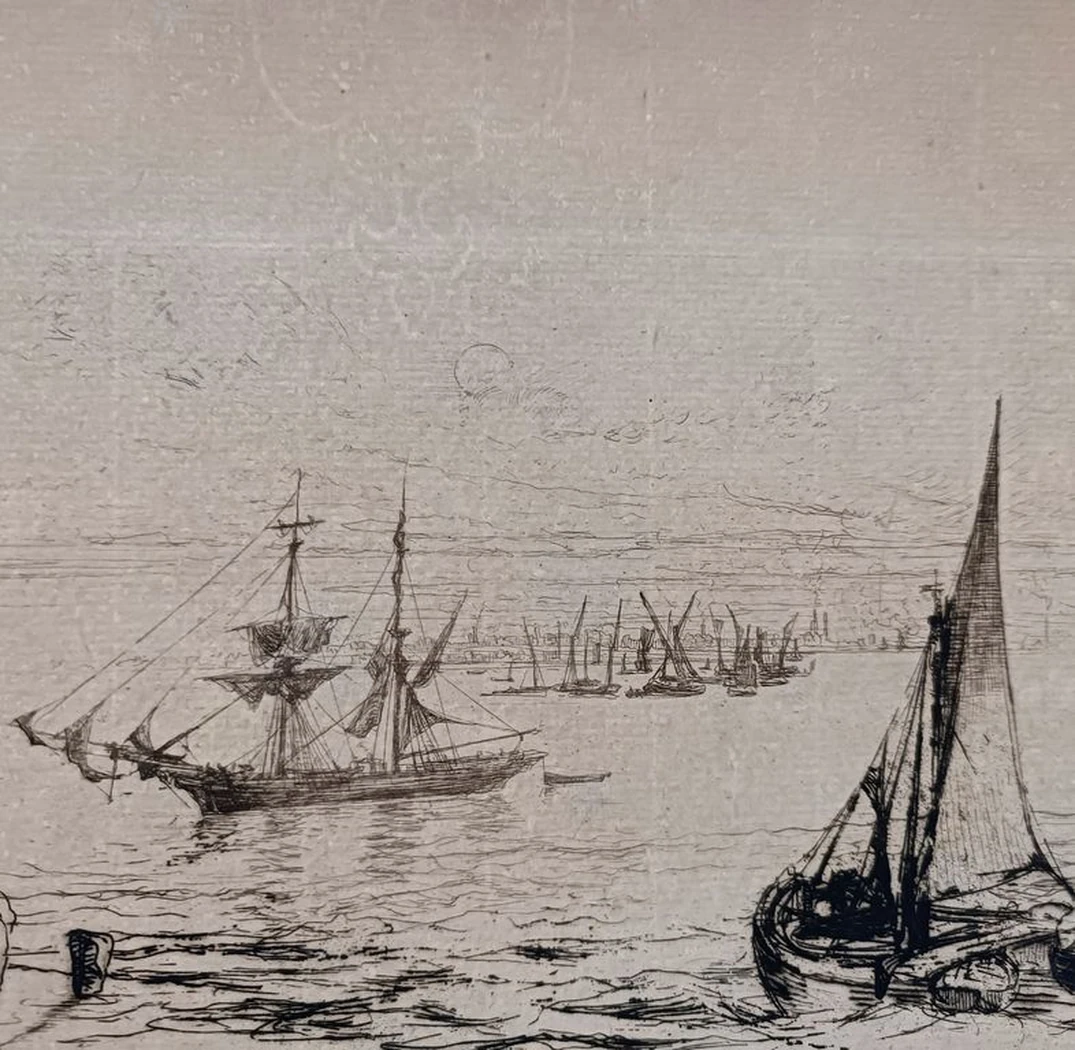 «Бриг на якоре» Francis Seymour Haden