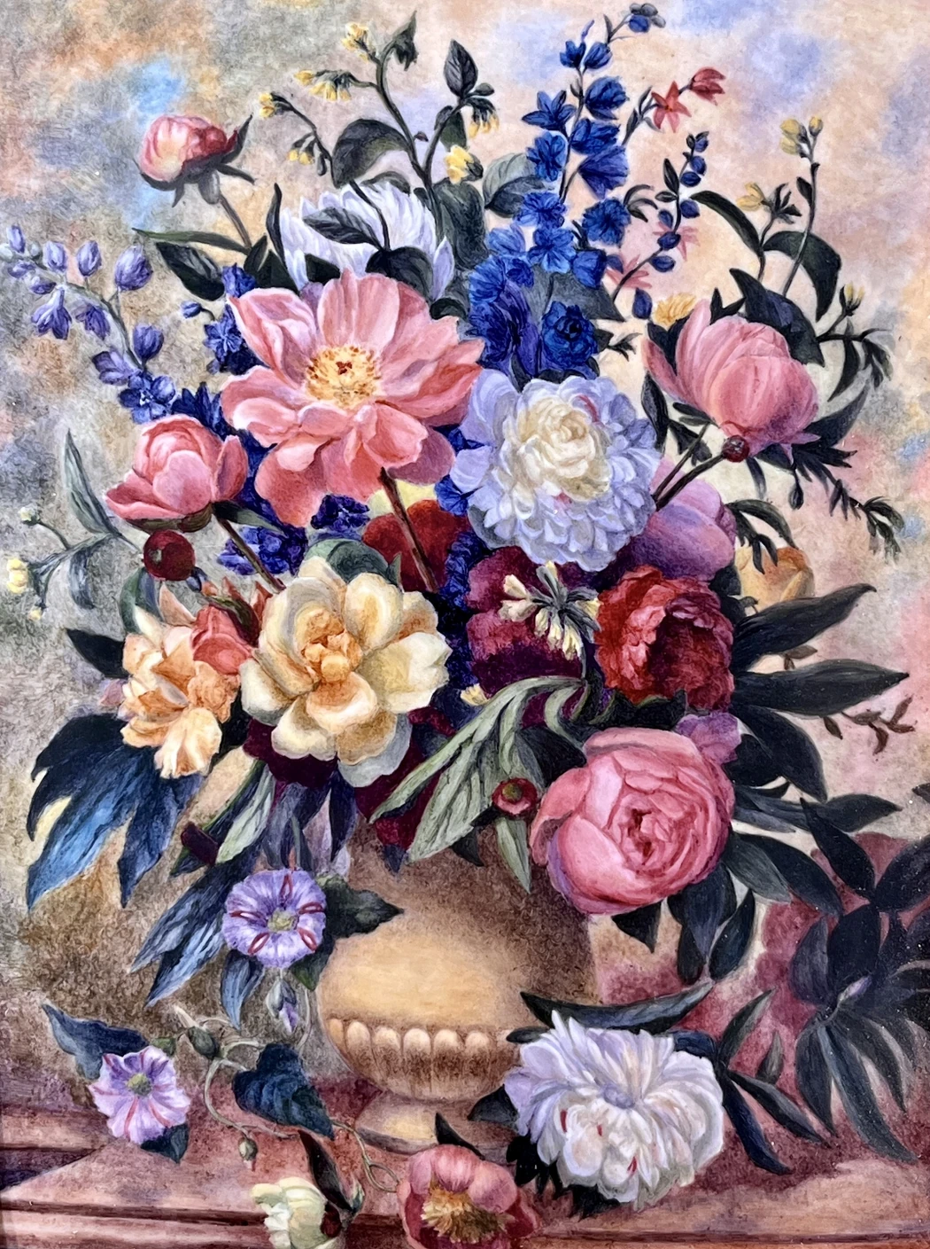 «Ваза с пионами и колокольчиками», Патлаха Маргарита