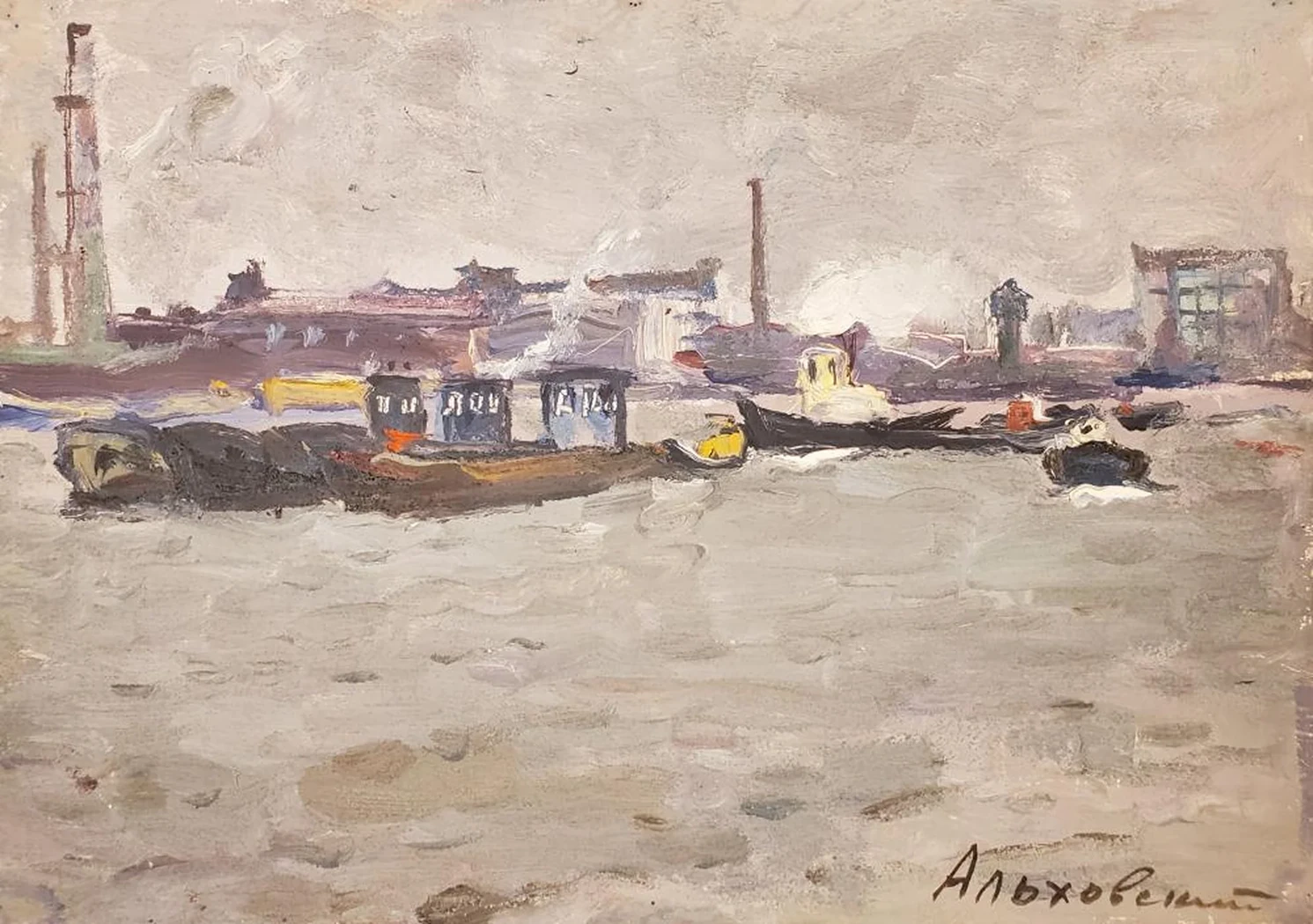 «На Неве», Альховский Александр Давидович, художник, купить картину
