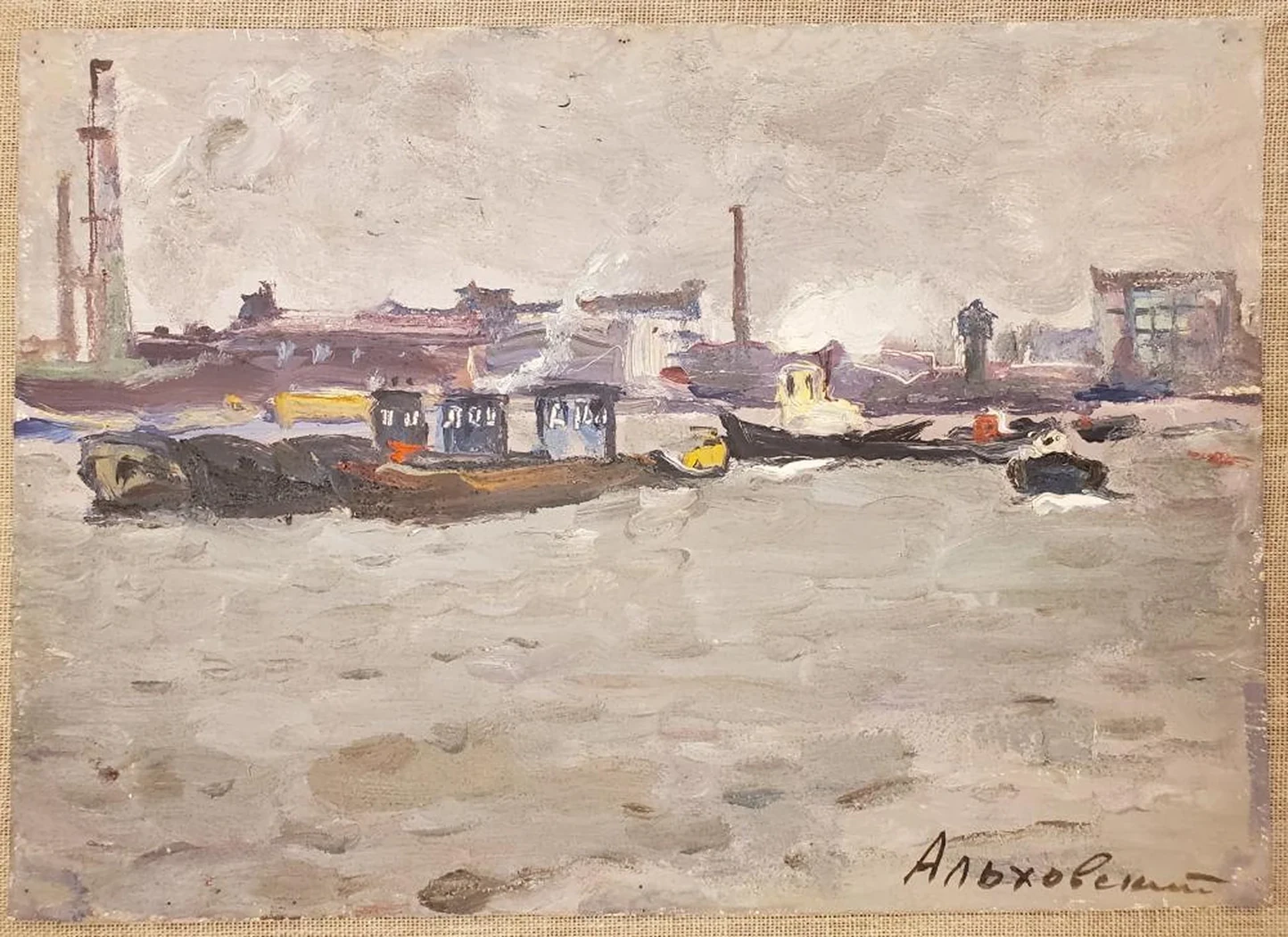 «На Неве», Альховский Александр Давидович, художник, купить картину
