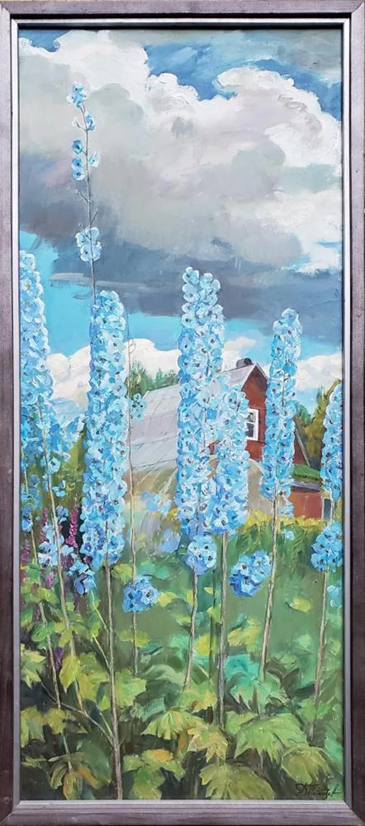 «Дельфиниумы. Июльский полдень»