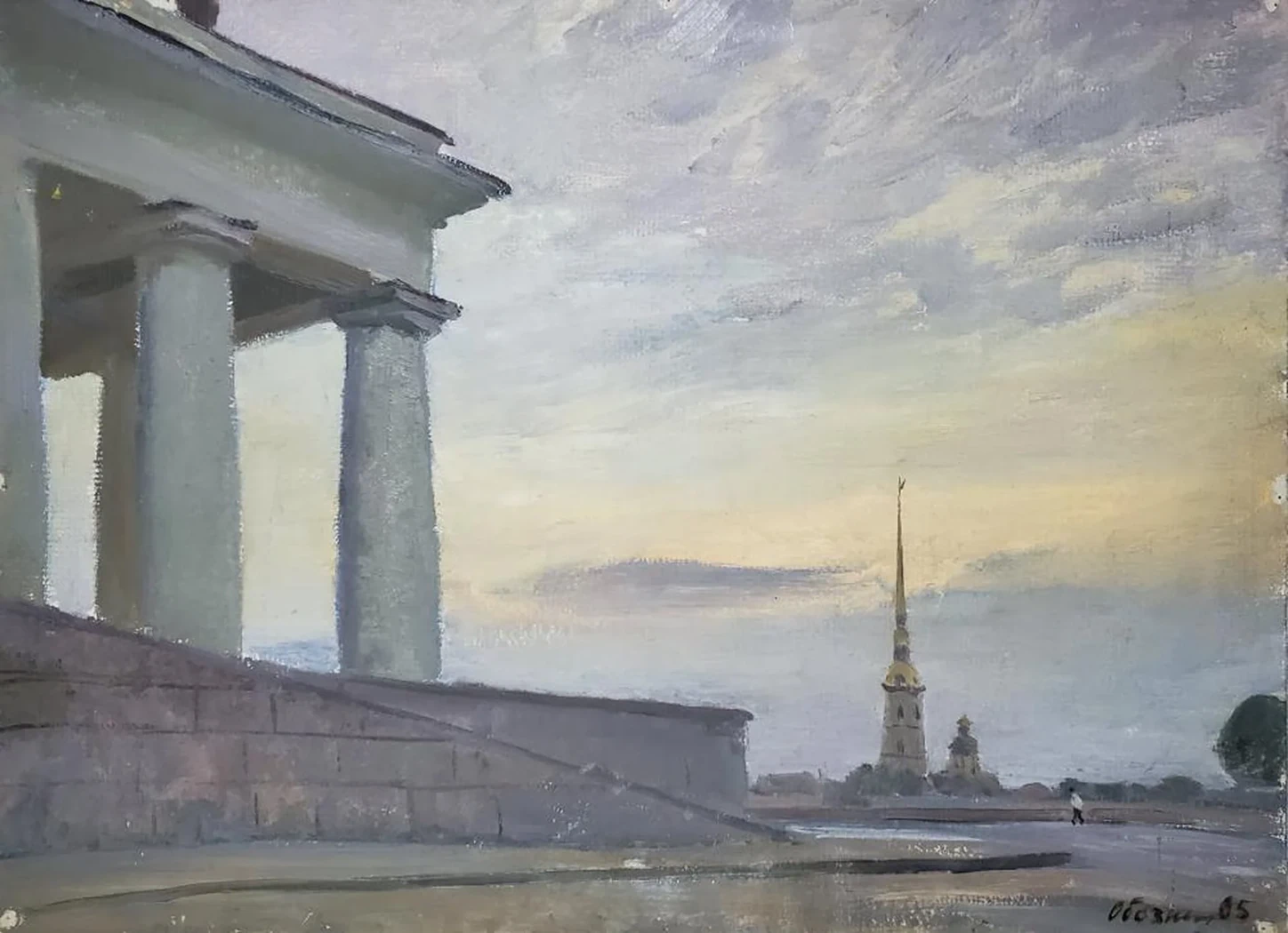«Белая ночь», Обозненко Дмитрий Георгиевич, художник, купить картину, купить, работы, аукцион, живопись, галерея ОПХ, Bidspirit, бидспирит, магазин