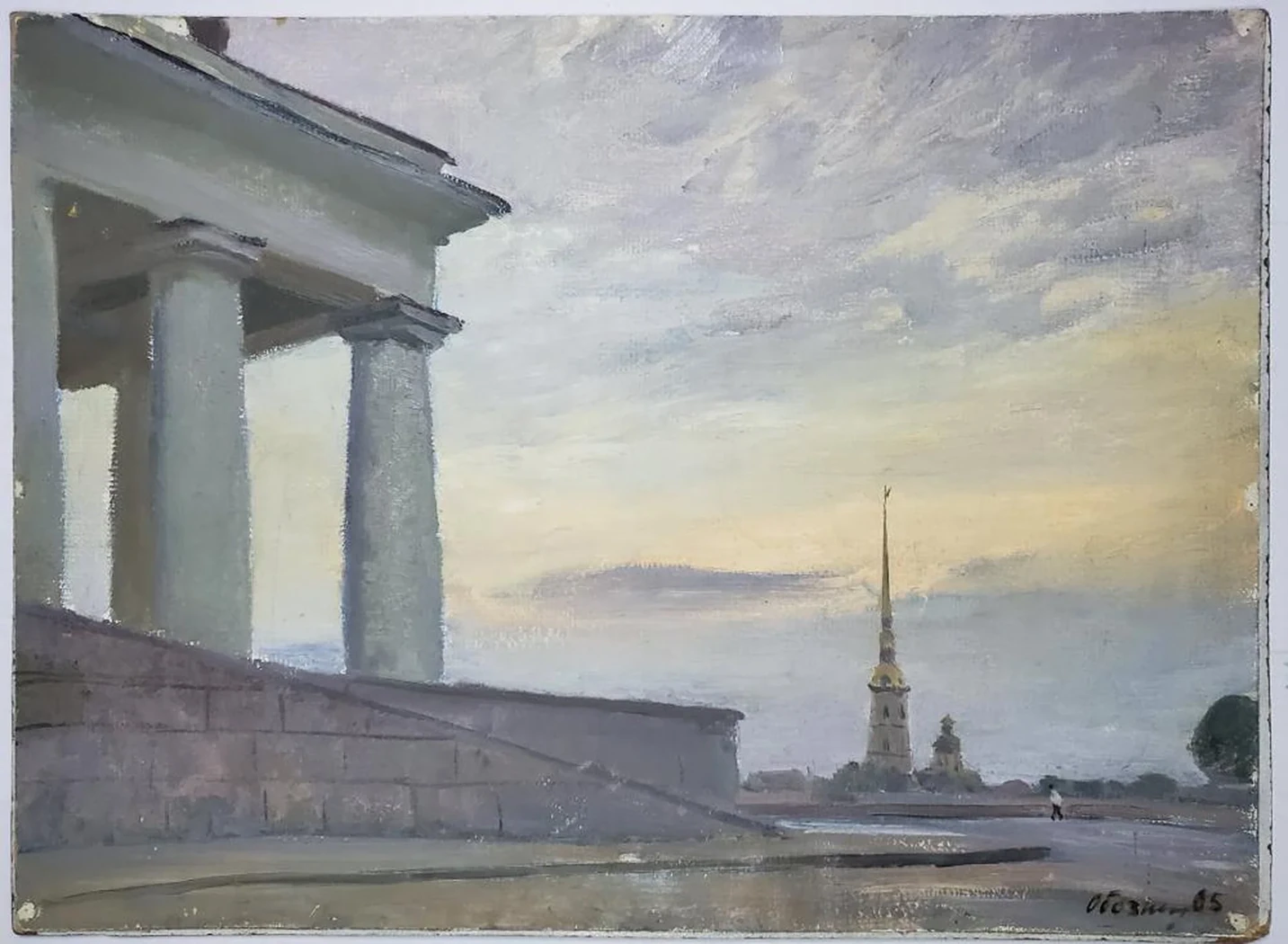 «Белая ночь», Обозненко Дмитрий Георгиевич, художник, купить картину, купить, работы, аукцион, живопись, галерея ОПХ, Bidspirit, бидспирит, магазин