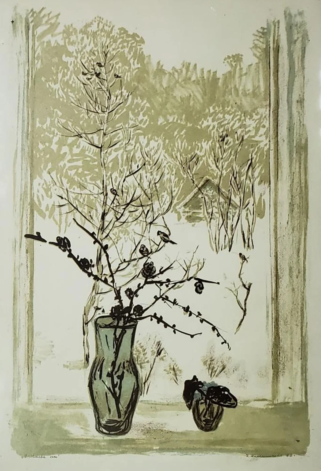 «Натюрморт», Масленникова Ирина Николаевна, художник, купить картину, купить, работу, графика, аукцион, галерея ОПХ, бидспирит, Bidspirit, натюрморт