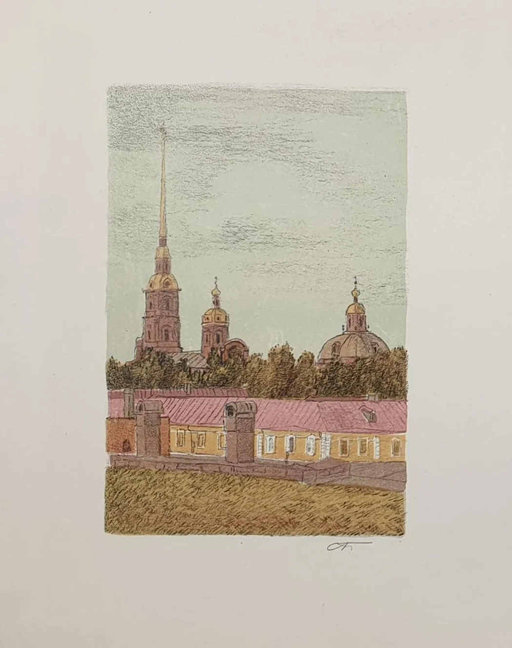 «Петропавловский собор и Медный всадник», Кукушкин Олег Геннадьевич, художник, купить картину, купить, работы, живопись, галерея ОПХ, аукцион