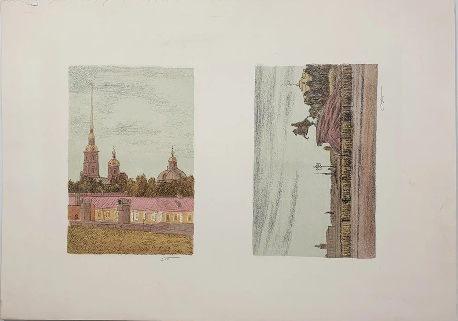 «Петропавловский собор и Медный всадник», Кукушкин Олег Геннадьевич, художник, купить картину, купить, работы, живопись, галерея ОПХ, аукцион