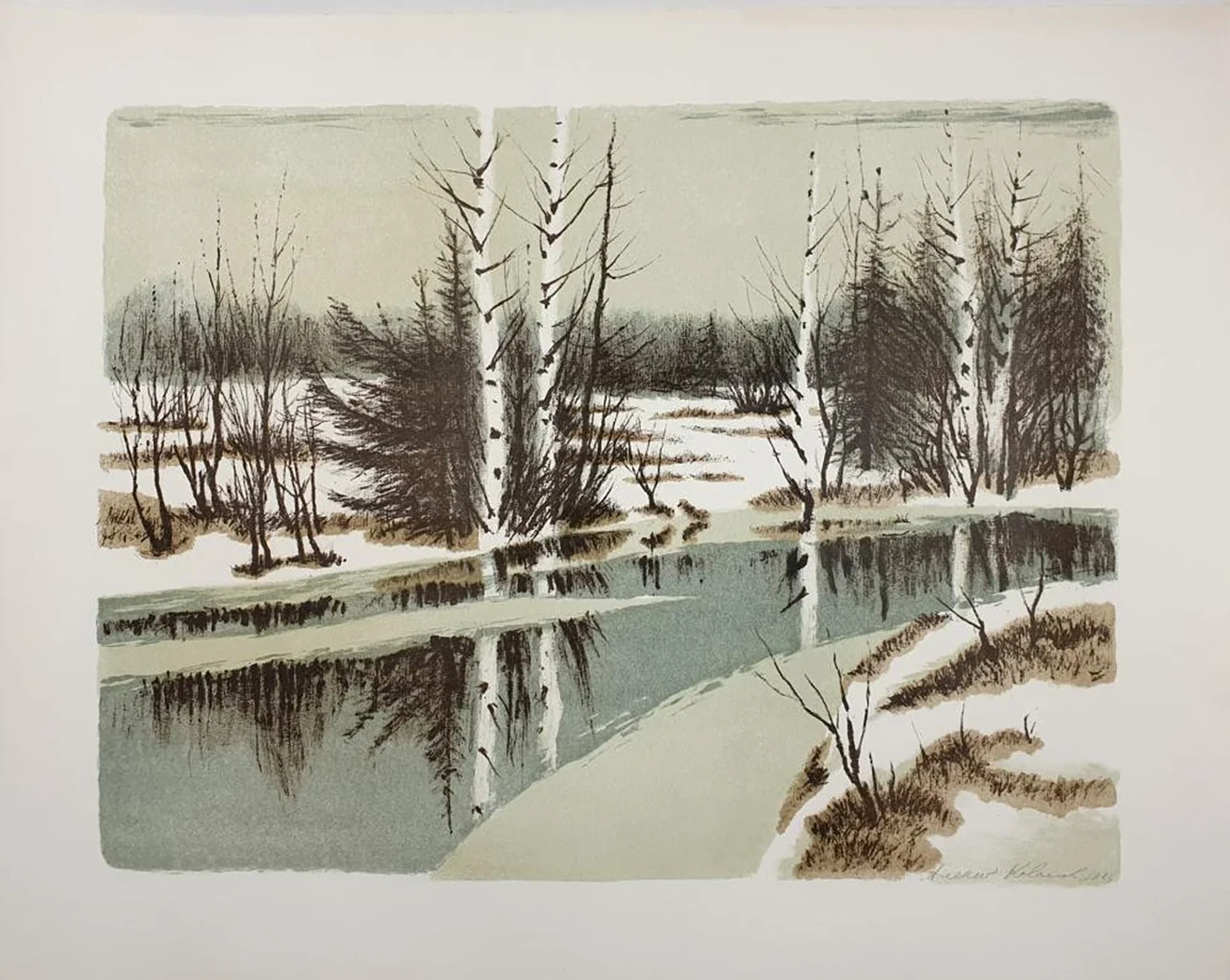 «Речка весной»
