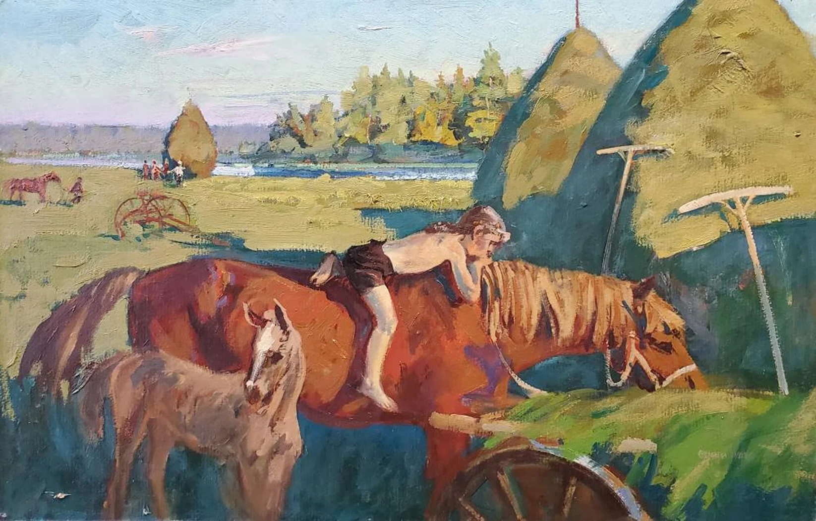 «На покосе», Яркин Владимир Петрович, художник, купить картину