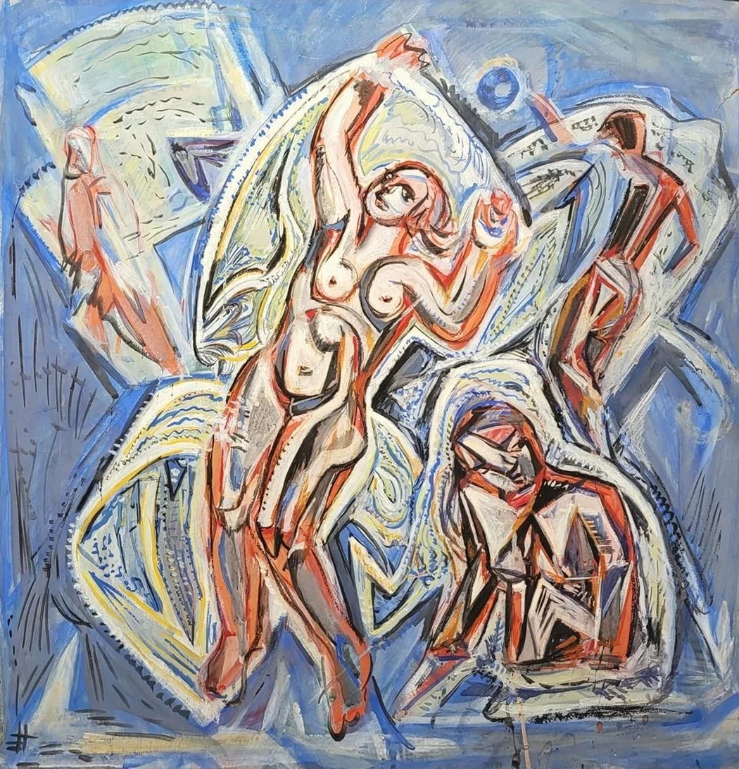 «Танец», Поварова Валентина Петровна, художник, купить картину, купить, работы, аукцион, графика, галерея ОПХ, Bidspirit, бидспирит, магазин