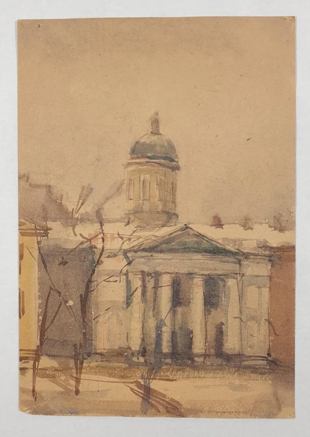 «Собор», Соколова Ольга Александровна, художник, купить картину, купить, работы, аукцион, графика, галерея ОПХ, Bidspirit, бидспирит, магазин